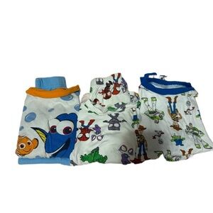 4T Disney Boys Pajama Set Bundle Spidey Spiderman Nemo Toy Story Buzz Woody